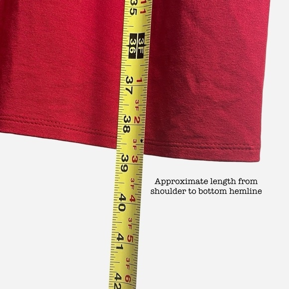 J Jill Wearever Collection 3/4 Sleeve Dress True Red Medium Stretch NEW - Picture 8 of 14